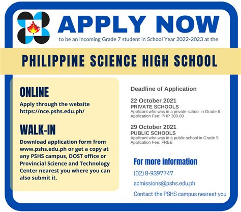 Open for Application: Philippine Science High School Scholarship .